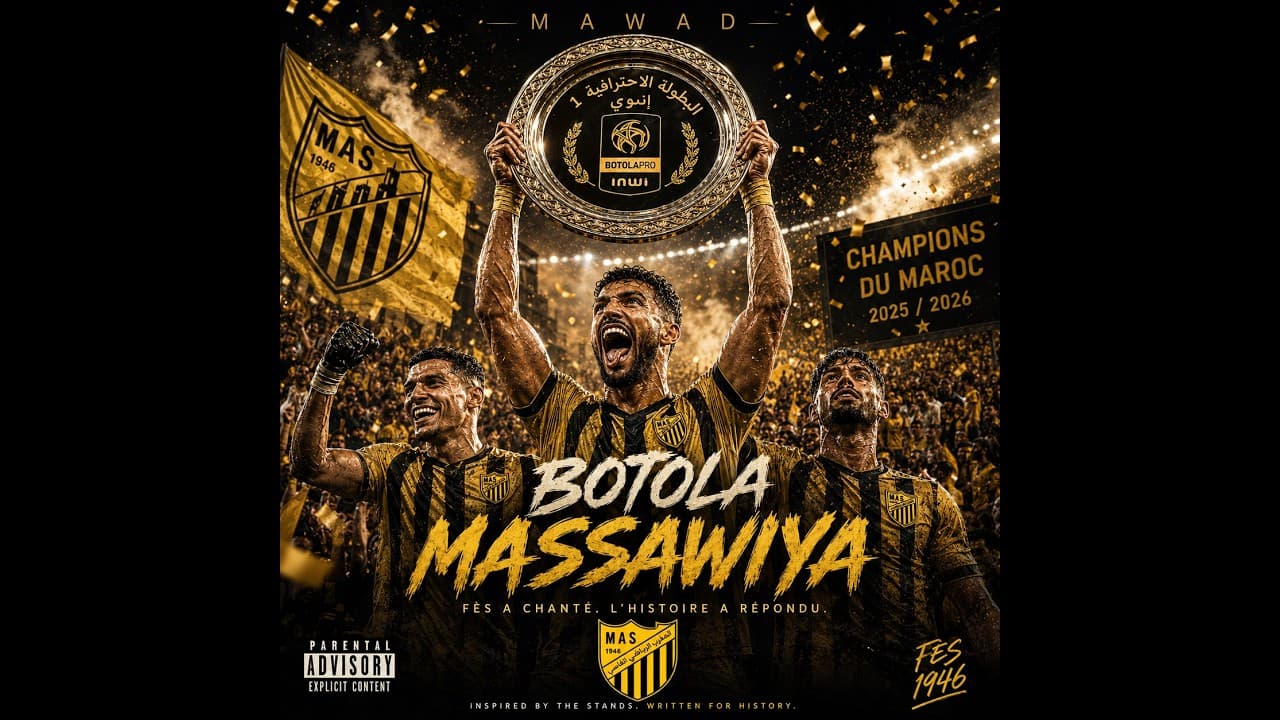 المغرب الفاسي أقوى سمية - MAS Fès Botola Champions 2026 | Hymne par MAWAD
